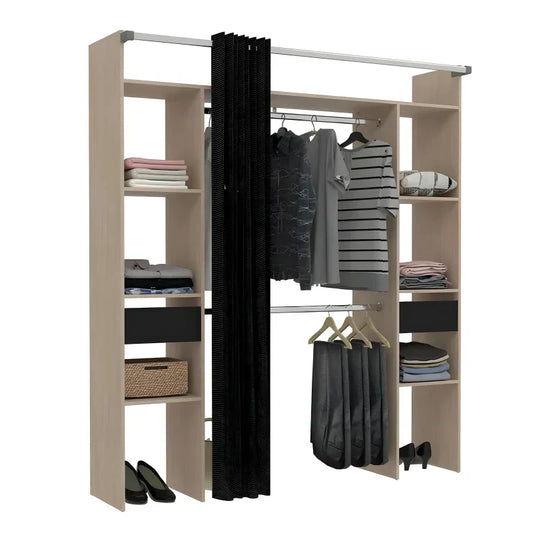 Dressing avec Rideau et Penderies