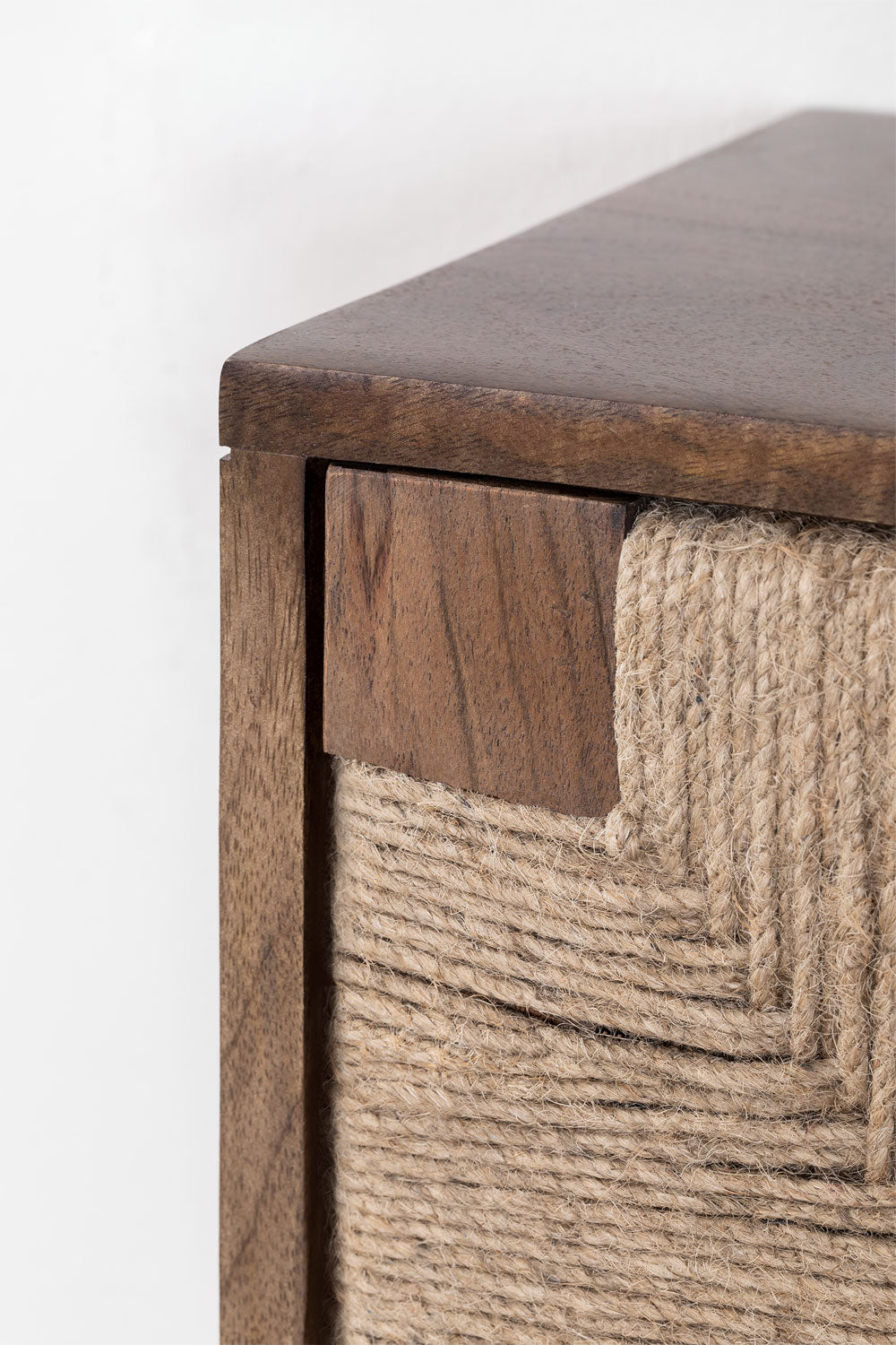 Etagère Murale en Manguier et Jute