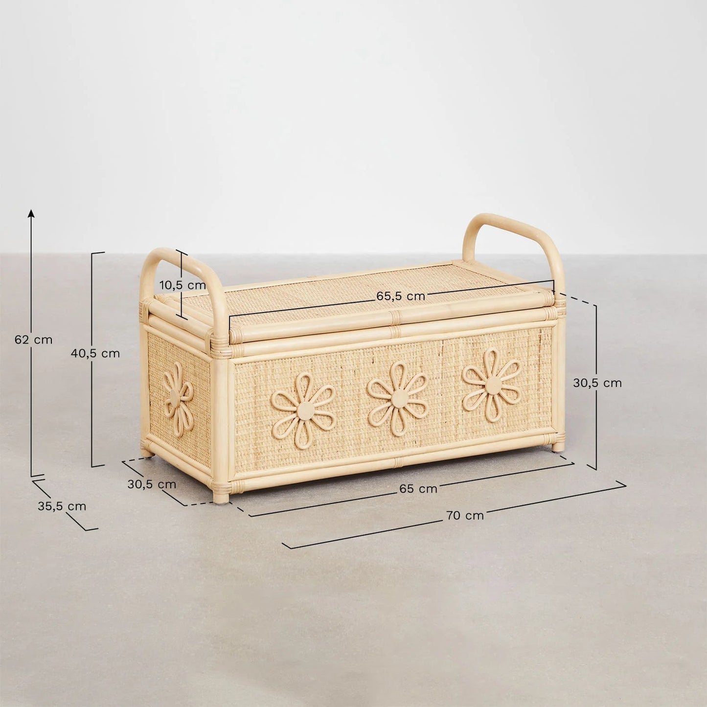 Malle en Rotin - Chambre Enfant