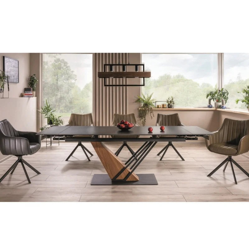 Table Design Extensible - Effet Marbre 180-240cm