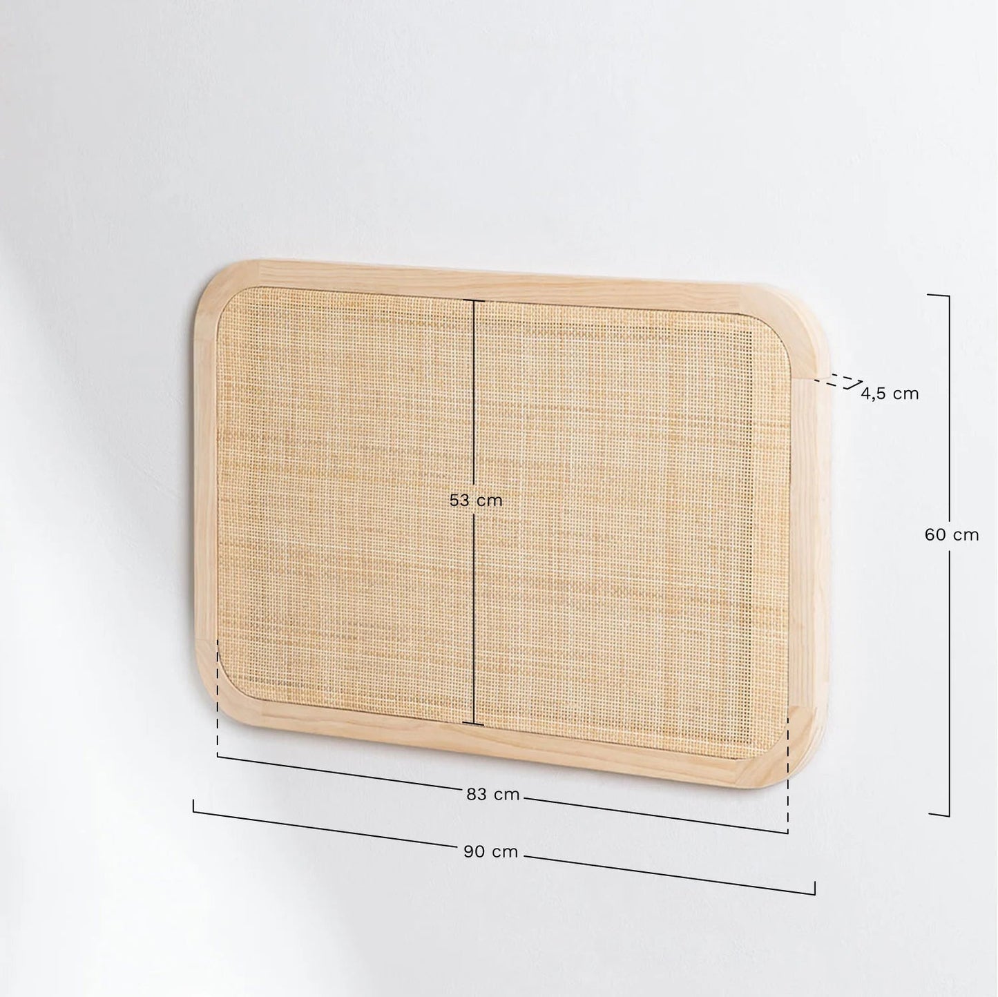 Tête de Lit pour Lit Enfant de 90 cm - Rotin Cannage