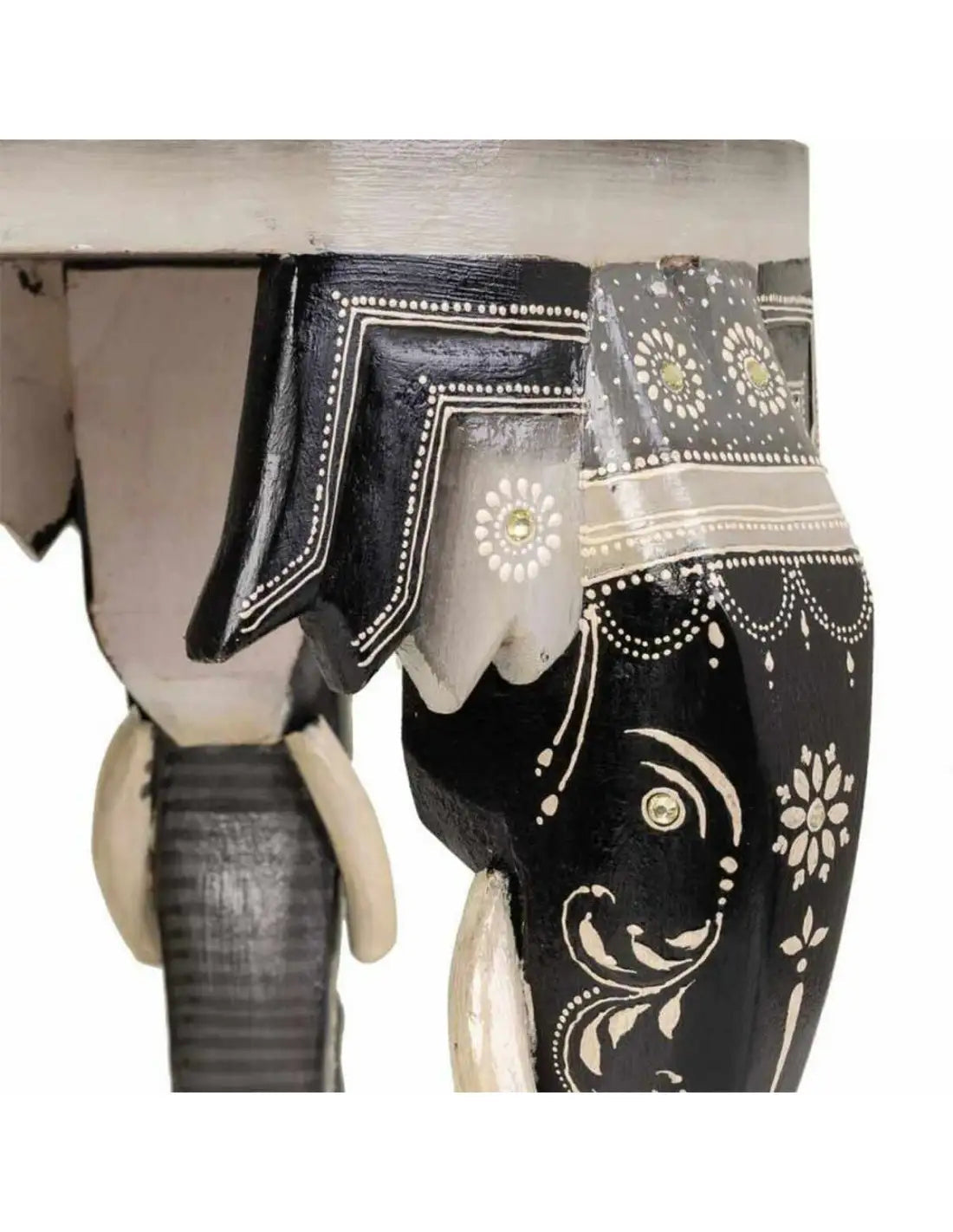 Table basse originale - Éléphant en Bois de manguier