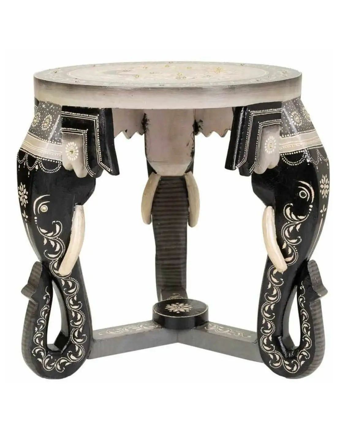 Table basse originale - Éléphant en Bois de manguier