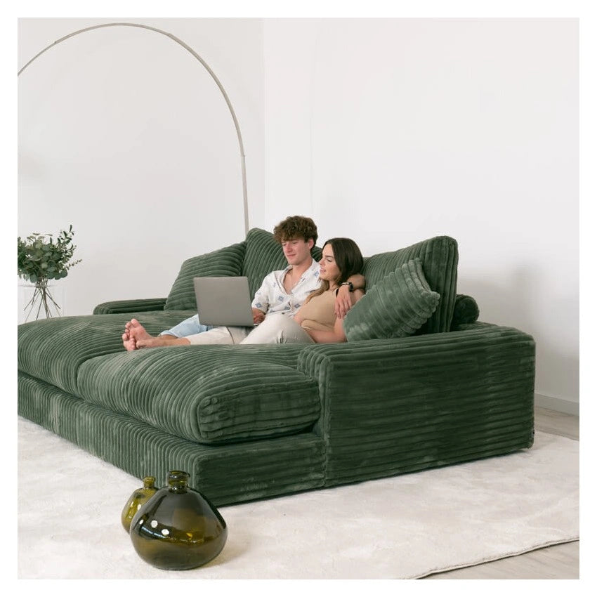 Canapé Panoramique Velours Côtelé