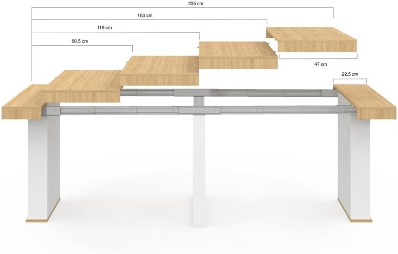 Table Console Extensible - 10 Personnes