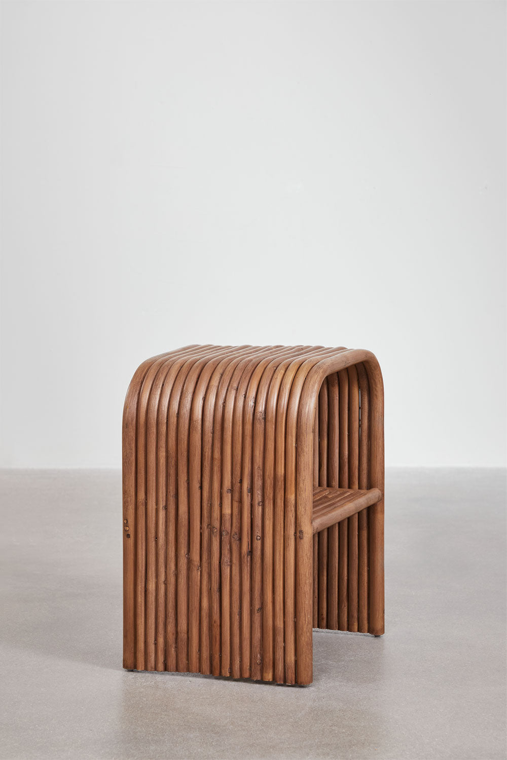 Table d'Appoint Rectangulaire en Rotin (35x40 cm)