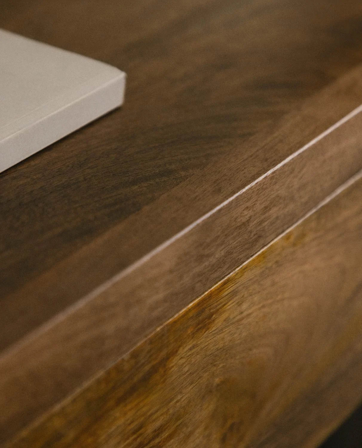 Console avec Deux Tiroirs en Bois de Mangue