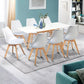 Table Scandinave Extensible Rectangle - 4-6 Personnes - Blanche