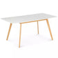 Table Scandinave Extensible Rectangle - 4-6 Personnes - Blanche