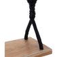 Balançoire déco bohème en bois et coton noir