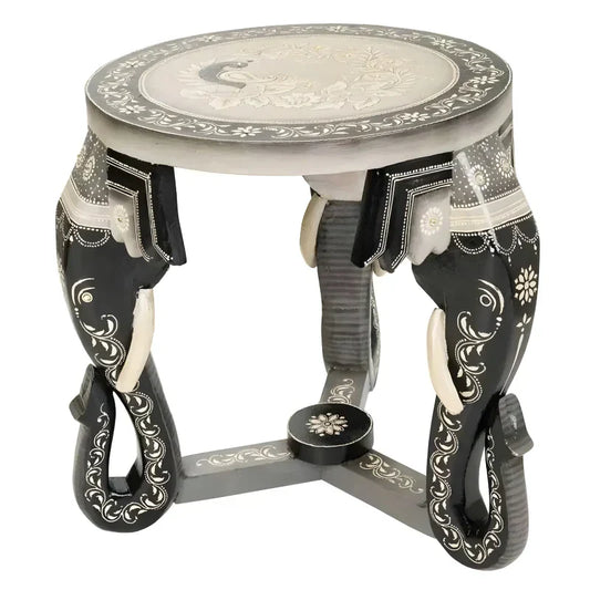 Table basse originale - Éléphant en Bois de manguier