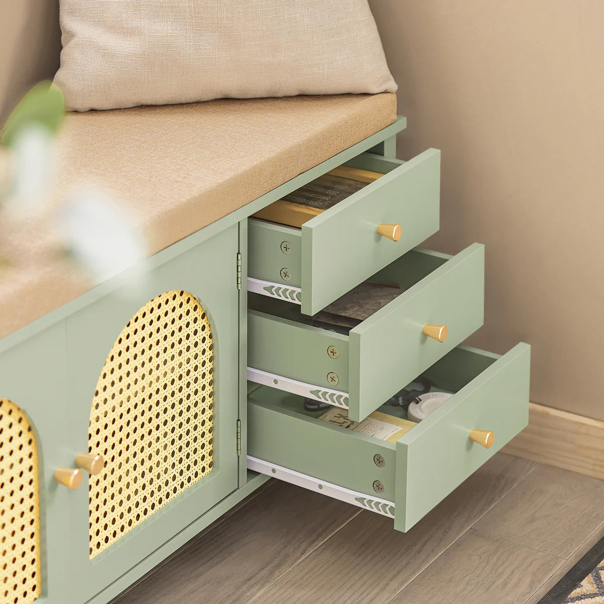 Banc De Rangement - Banc À Chaussures - 3 Tiroirs