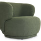 Ensemble Fauteuil + Canapé 2 Places - Tissu Bouclé - Kaki
