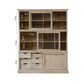 Vaisselier en Bois de Manguier Beige