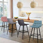 Lot de 4 Tabourets de Bar en Velours
