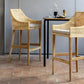 Tabouret de Bar en Rotin et Teck Naturel