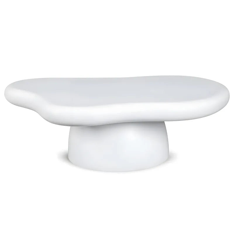 Table Basse Fibre de Verre - Blanc Coco