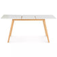 Table Scandinave Extensible Rectangle - 4-6 Personnes - Blanche