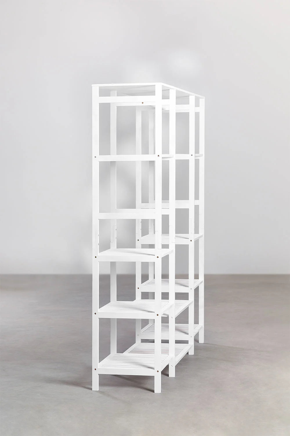 Armoire Ouverte avec Étagères en Bois