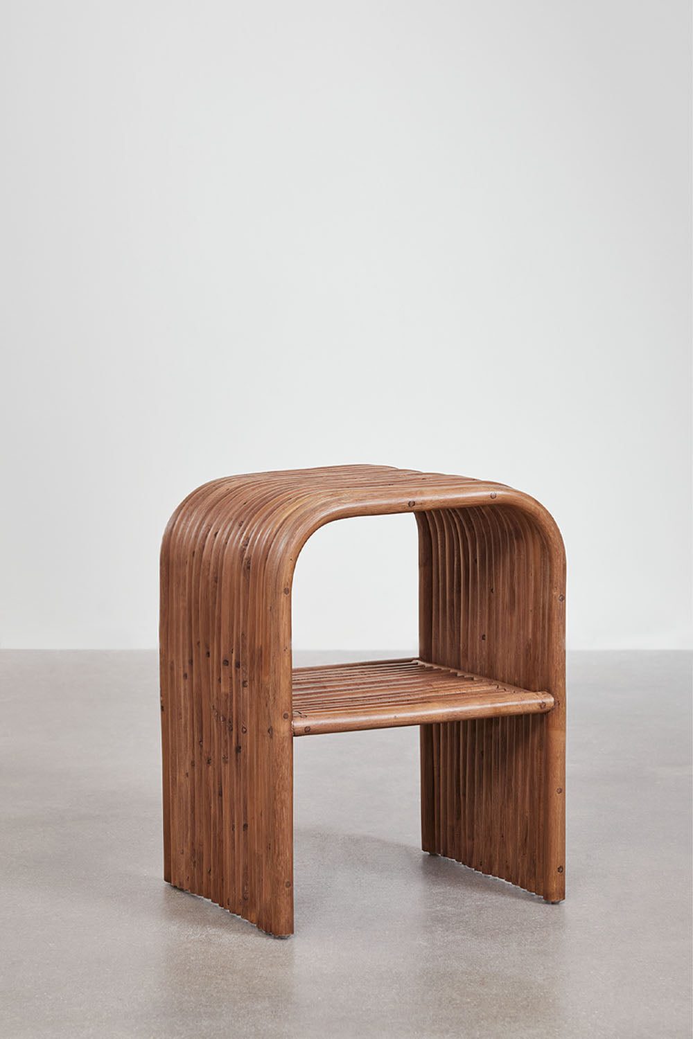 Table d'Appoint Rectangulaire en Rotin (35x40 cm)