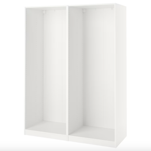 Kit de Dressing avec Caisson et Armoire - Blanc