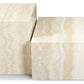 Ensemble 2 Tables Basses Travertin