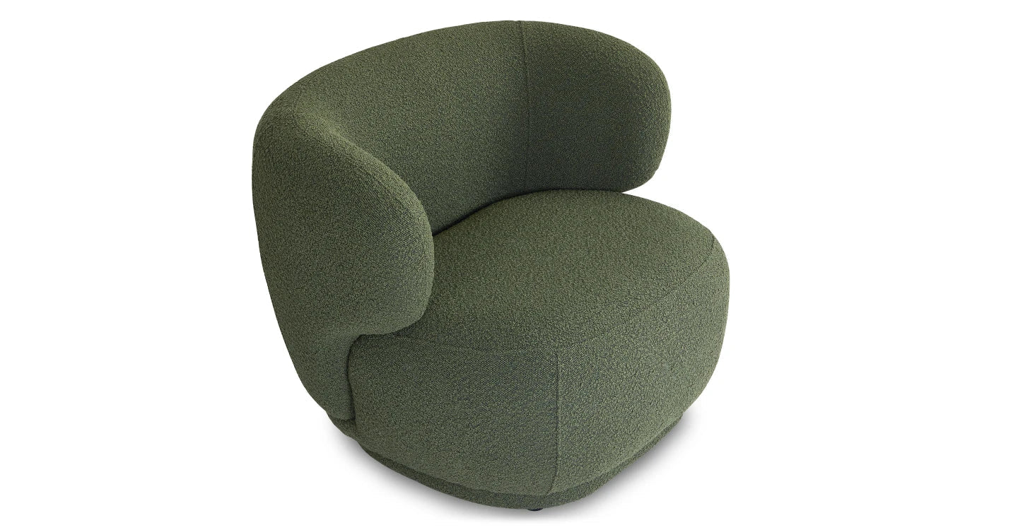 Ensemble Fauteuil + Canapé 2 Places - Tissu Bouclé - Kaki