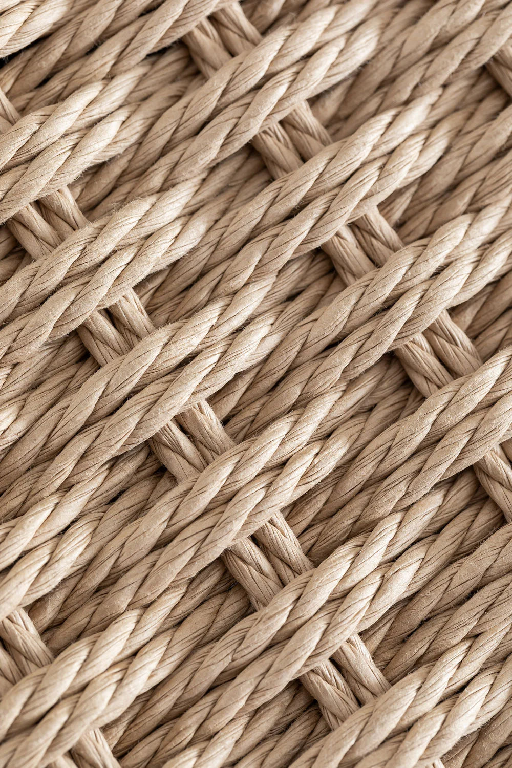 Banc en Bois de Chêne et Corde Tressée