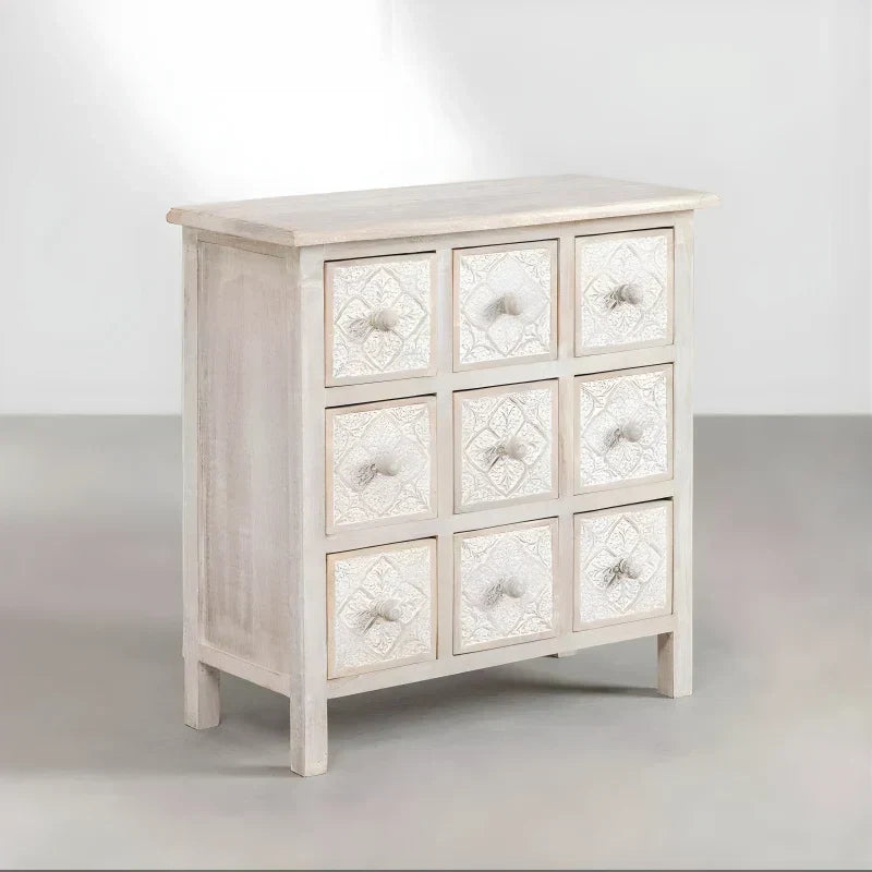 Commode à Tiroirs en Bois de Manguier