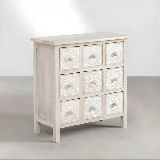 Commode à Tiroirs en Bois de Manguier