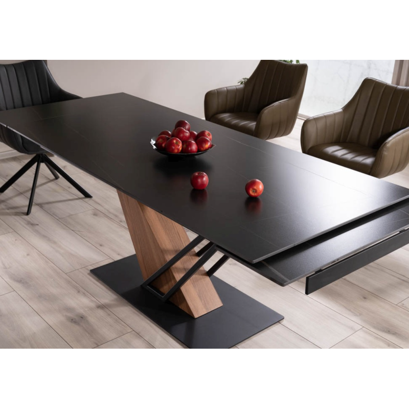 Table Design Extensible - Effet Marbre 180-240cm