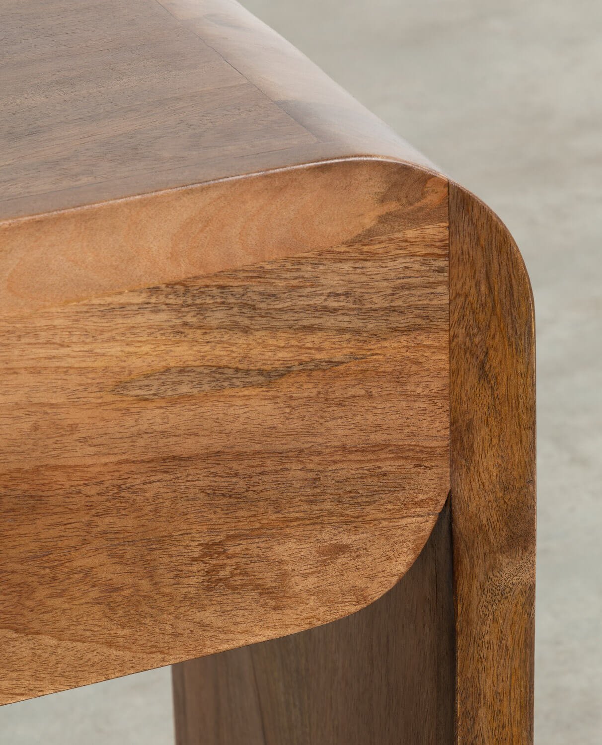 Console avec Deux Tiroirs en Bois de Mangue