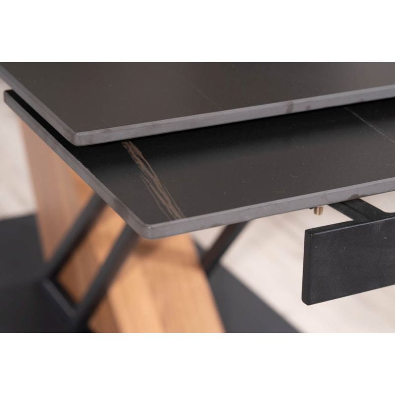 Table Design Extensible - Effet Marbre 180-240cm