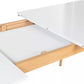 Table Scandinave Extensible Rectangle - 4-6 Personnes - Blanche