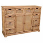 Commode Balinaise en Bois Naturel et Cannage