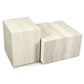 Ensemble 2 Tables Basses Travertin