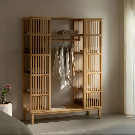 Armoire Ouverte en Bambou