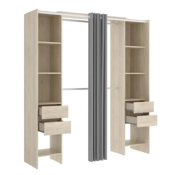 Kit de dressing extensible - Chêne clair