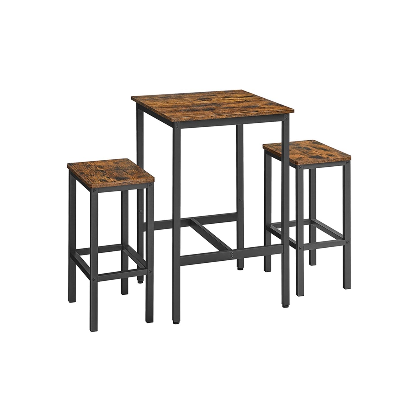 Ensemble table de bar avec tabourets industriel