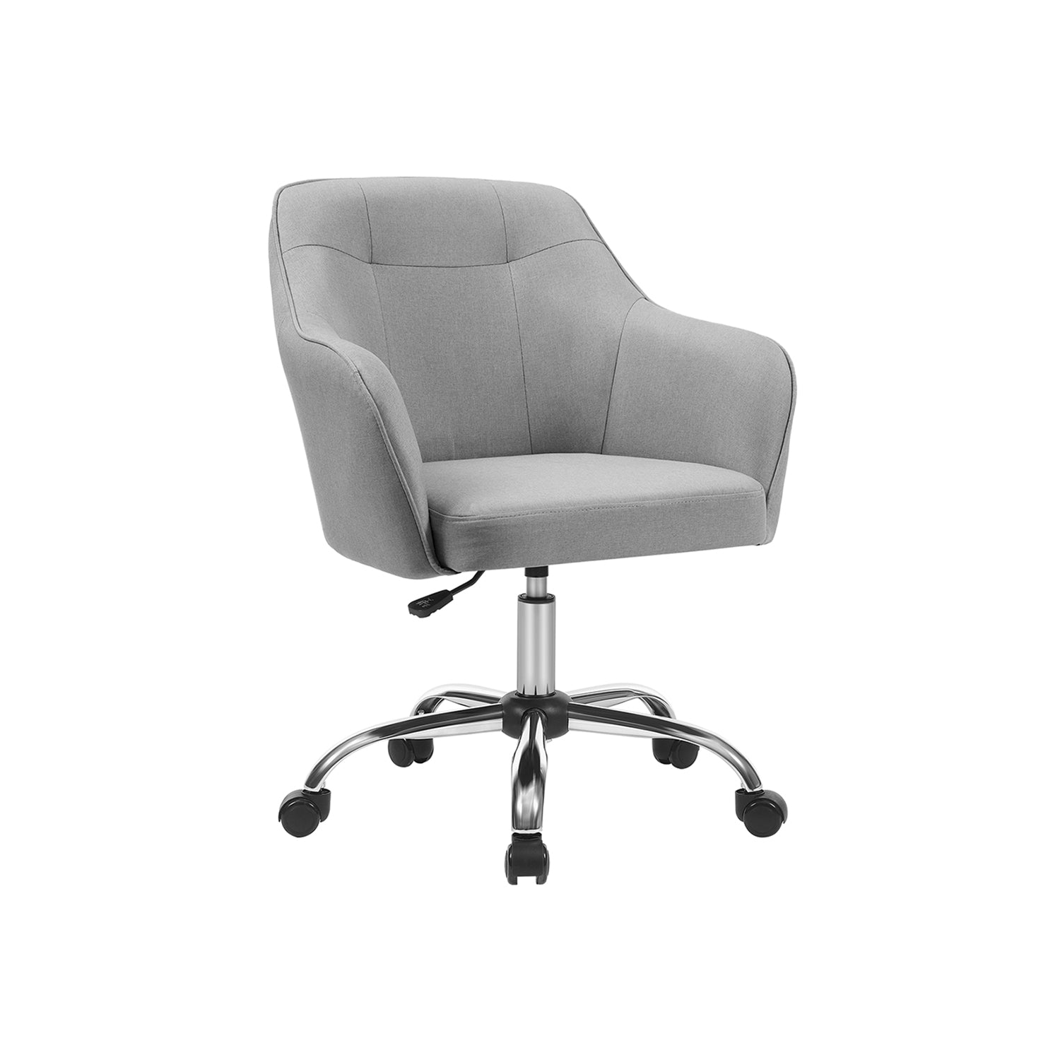 Chaise de bureau ergonomique réglable gris clair