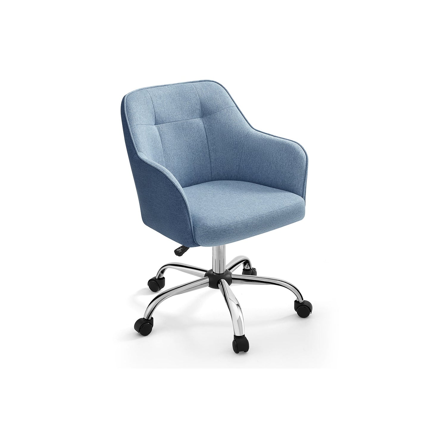 Fauteuil ergonomique pivotant réglable bleu