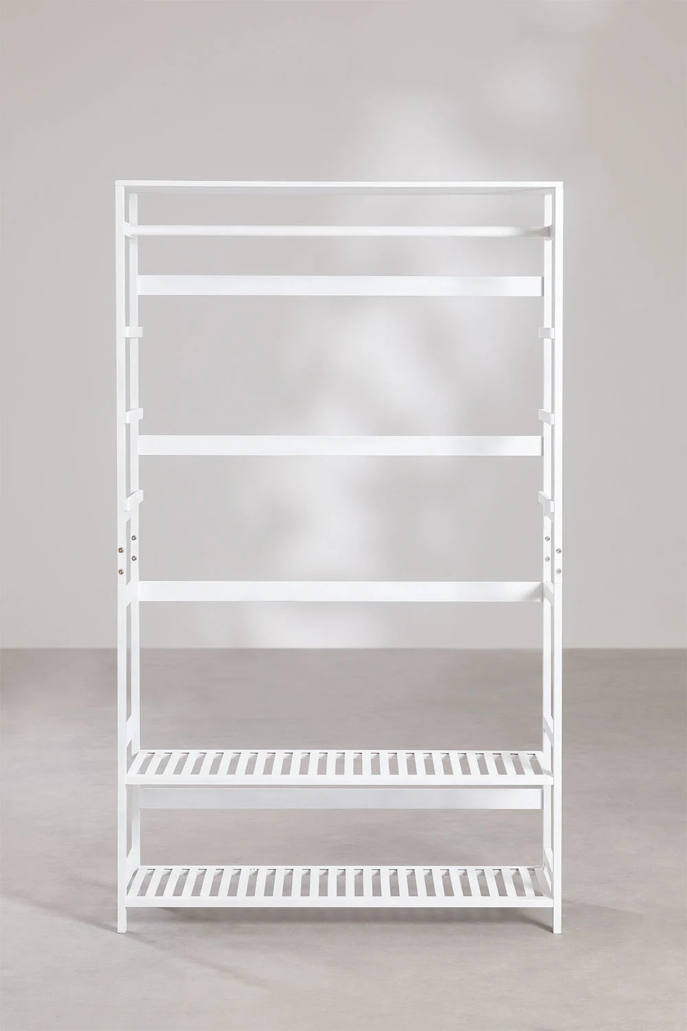 Armoire Ouverte en Bois de Bambou