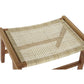 Banc balinais 1 place en Bois de teck Rotin Naturel Cannage