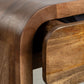 Console avec Deux Tiroirs en Bois de Mangue
