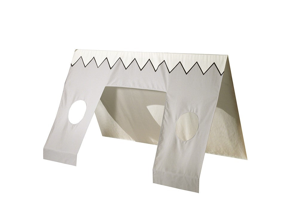 Lit Cabane Enfant TIPI avec Tissus - 90x200 cm