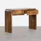 Console avec Deux Tiroirs en Bois de Mangue