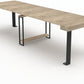 Table Console Extensible avec Porte-Rallonges - Bois Laminé