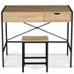 Coiffeuse Miroir Rabattable avec Tabouret Design Industriel