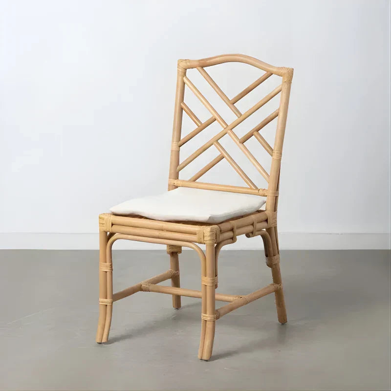 Chaise Design Bali - Rotin Naturel Tressé 45 x 55 x 91 cm