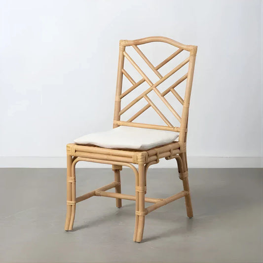 Chaise Design Bali - Rotin Naturel Tressé 45 x 55 x 91 cm
